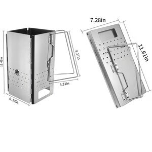 New Folding Metal Stove Picnics Camp Outdoor Camping Charcoal Starter Portable
